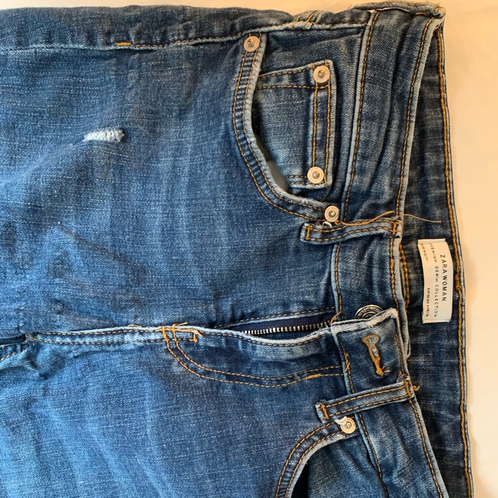 Zara dark wash skinny jeans